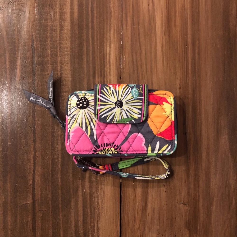 Vera Bradley Wristlet in Jazzy Blooms